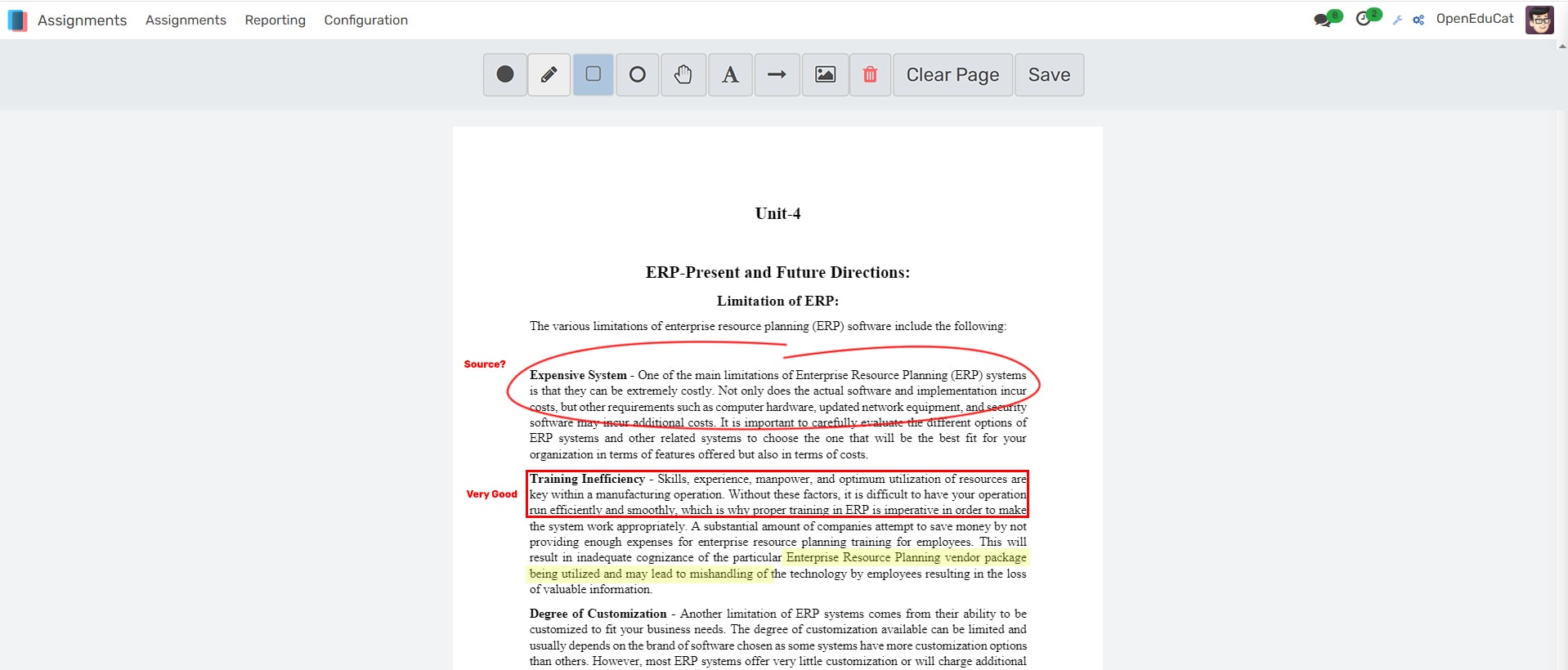 Assignment Annotation