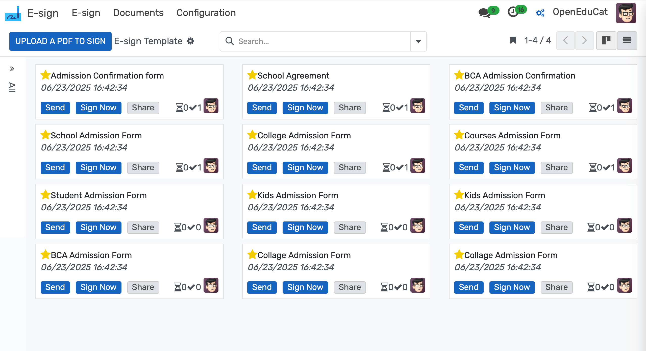 E-Sign Management System