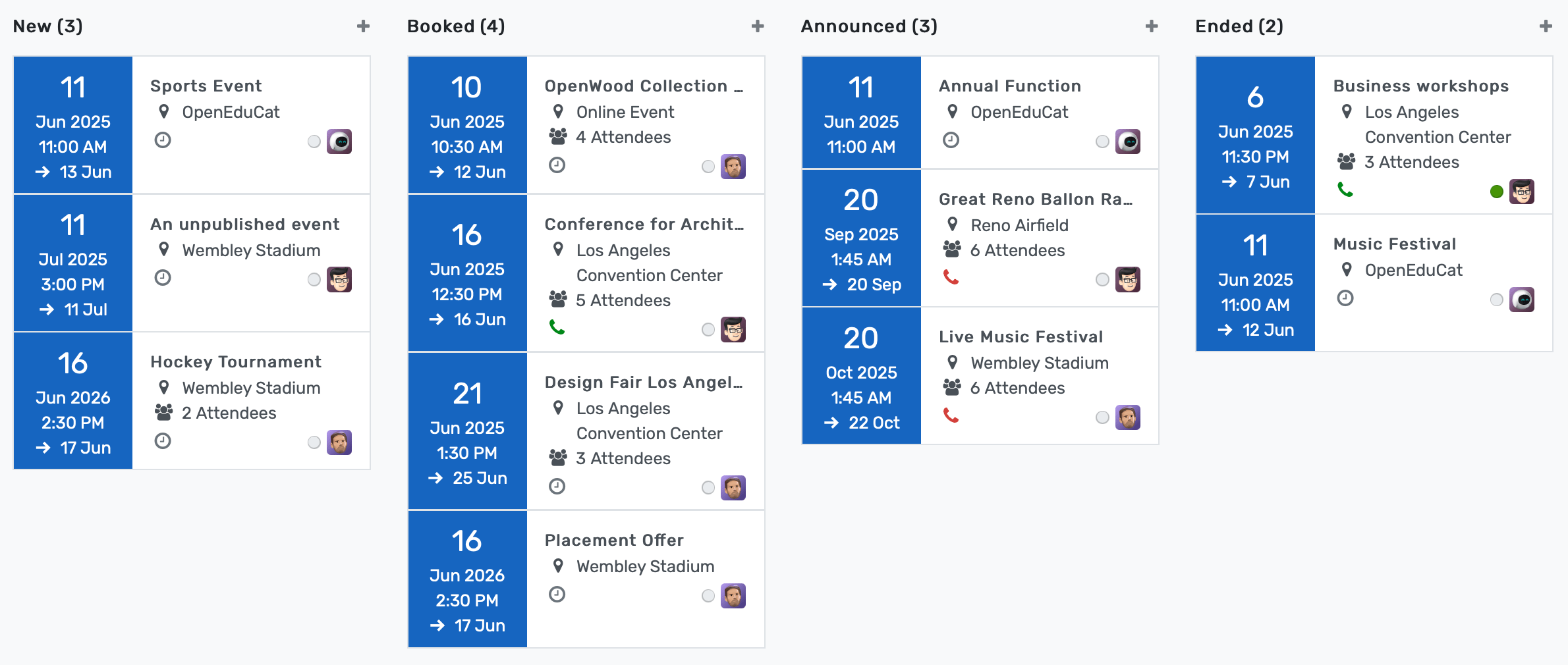 Education Event Management System