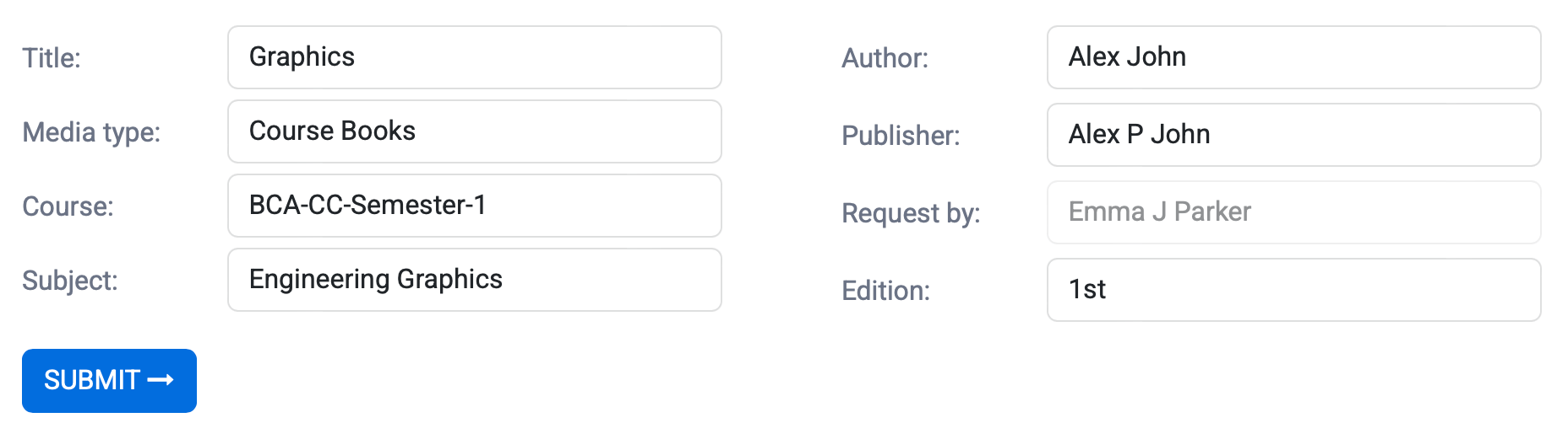 Mobile/web search, role-based access, smart recommendations, real-time availability, and user loan history tracking.