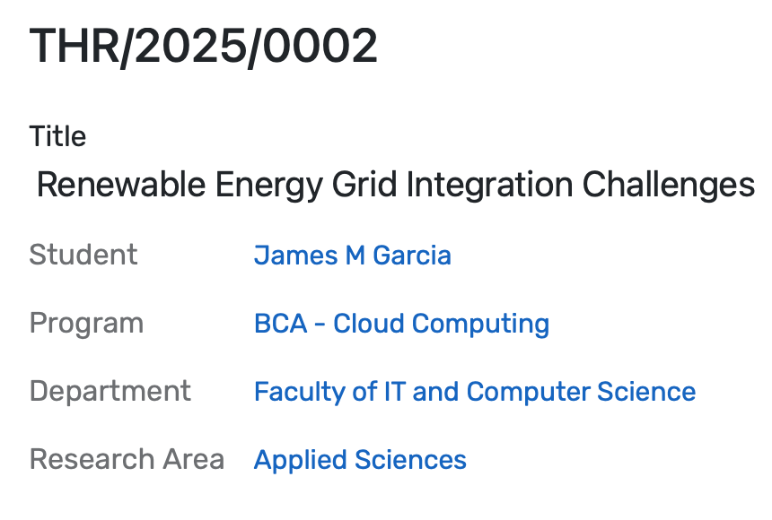 Interface showing comments sidebar next to thesis draft