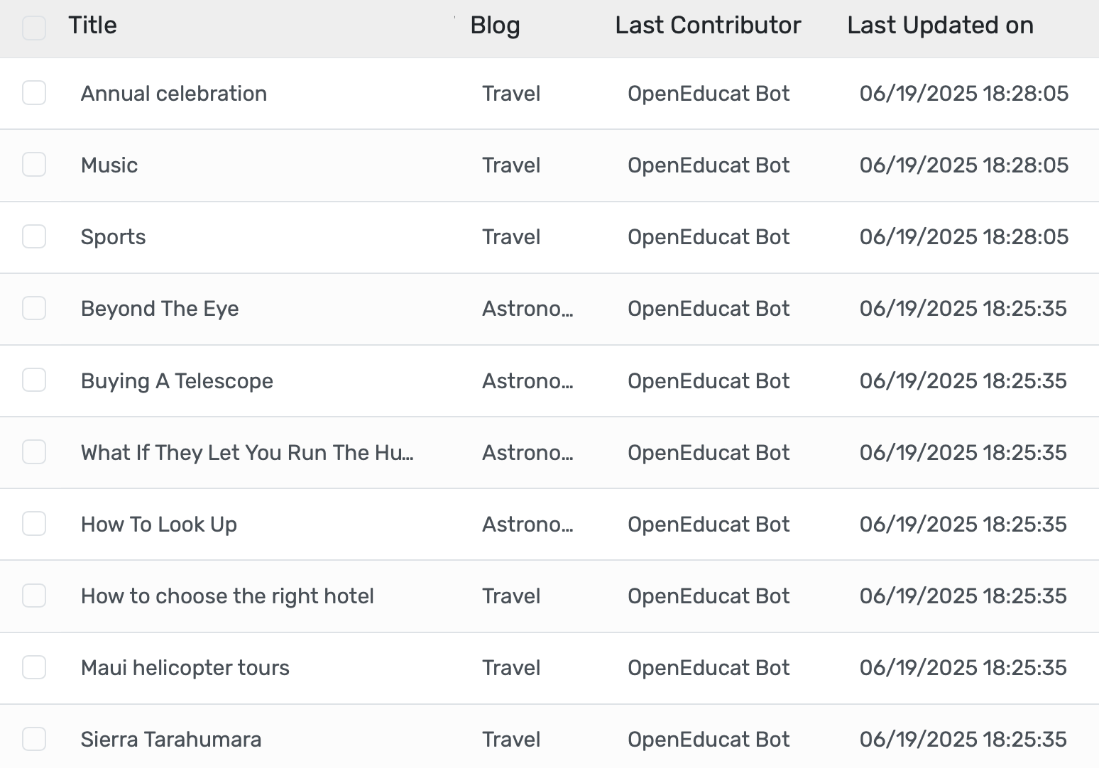 Create, manage, and share blogs; foster learning, knowledge exchange, and faculty-student communication.