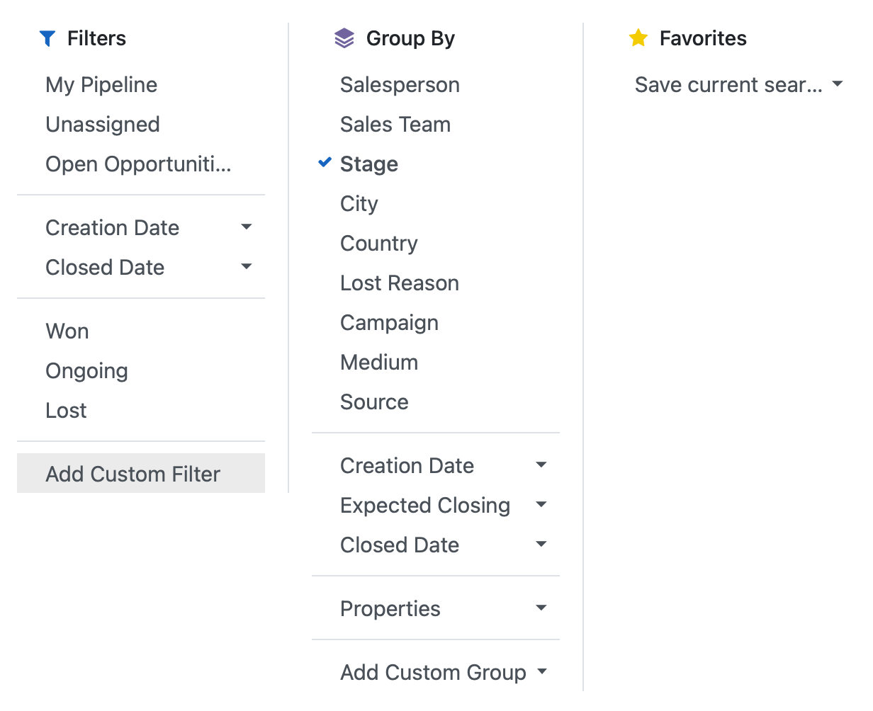 Visualize applicant stages, filter by status, get notifications, collaborate on applications, and measure conversion rates.