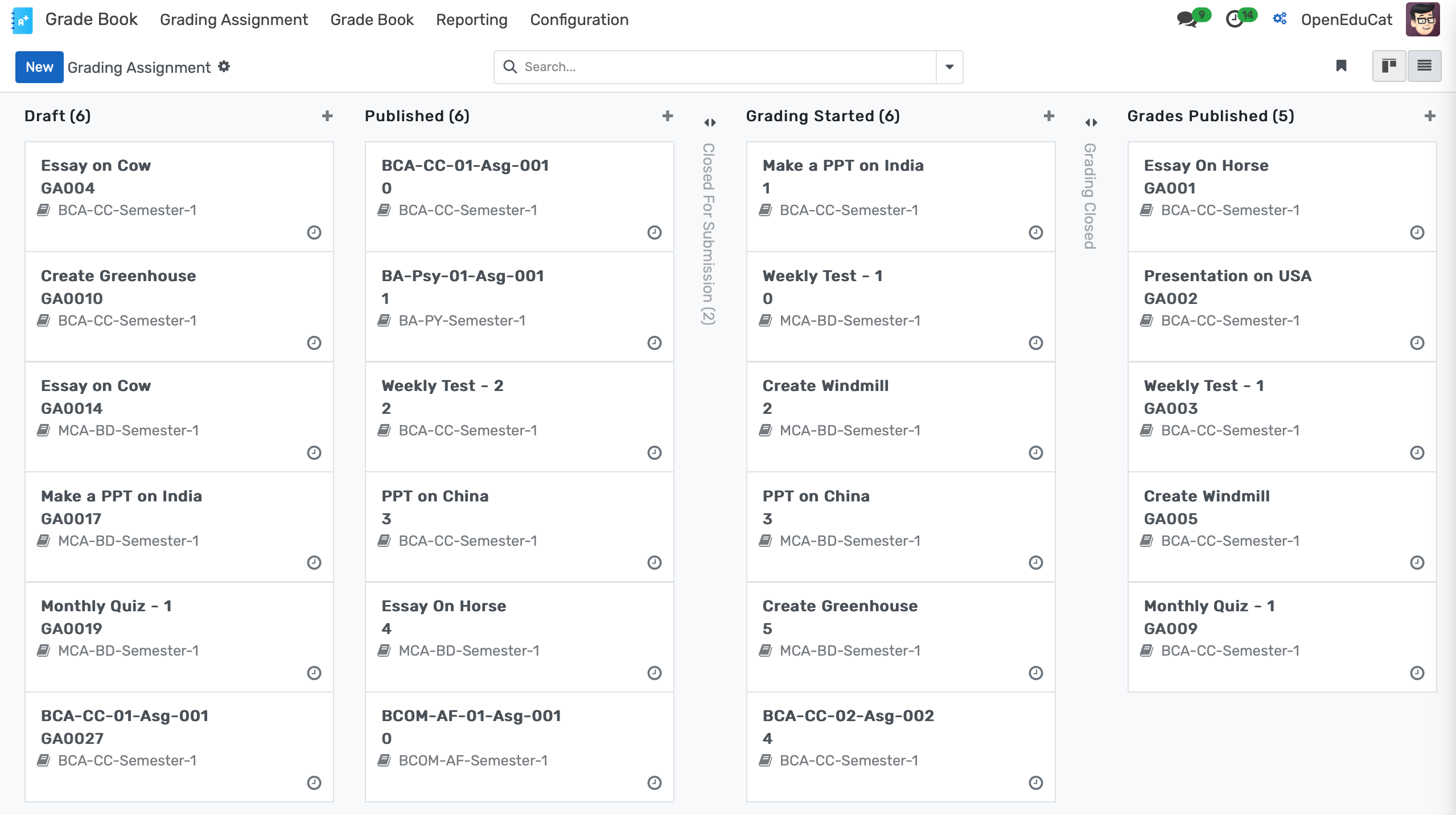 Gradebook Management System