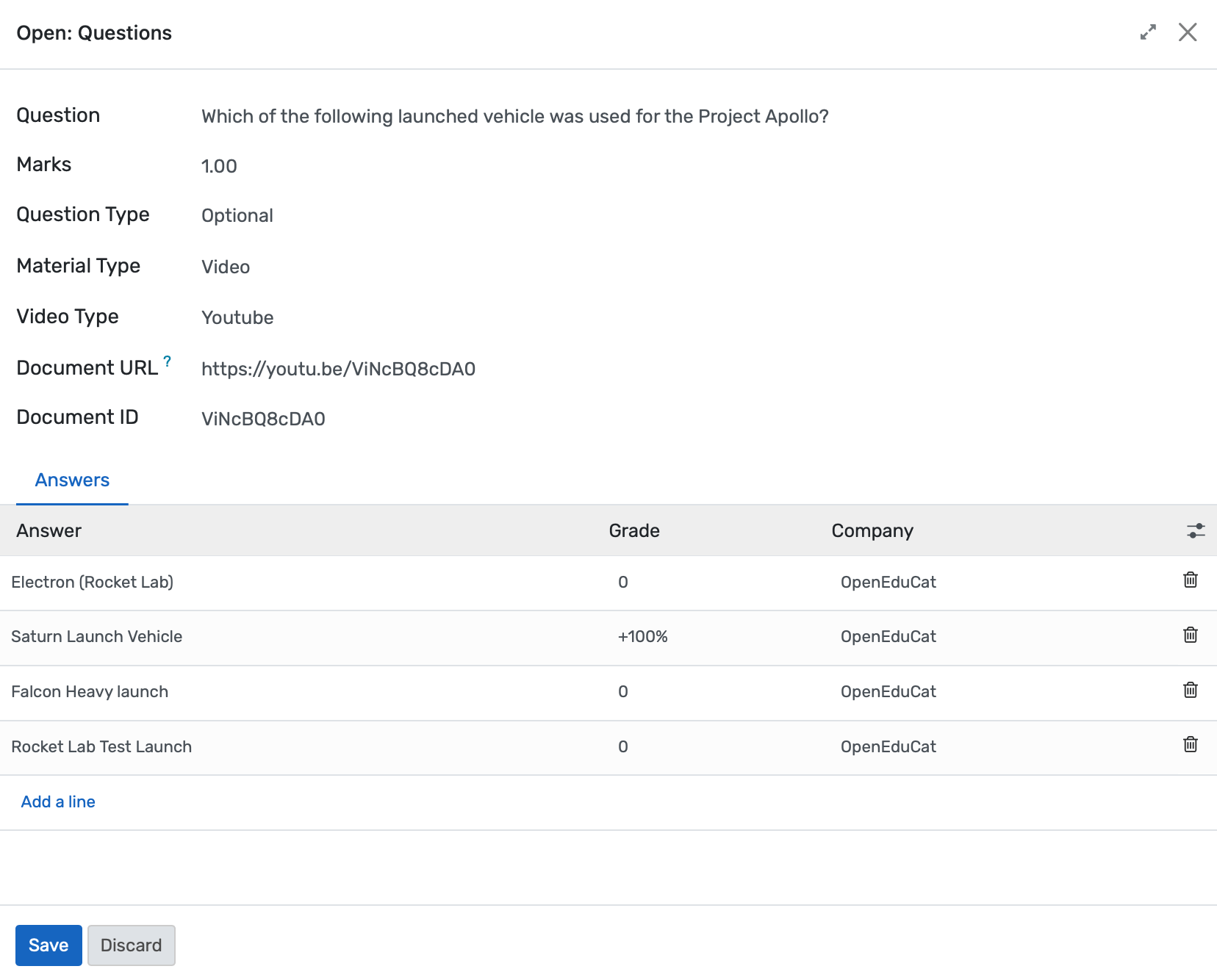 Centralized, categorized, multimedia-enabled question bank with import/export and filtering for quizzes.