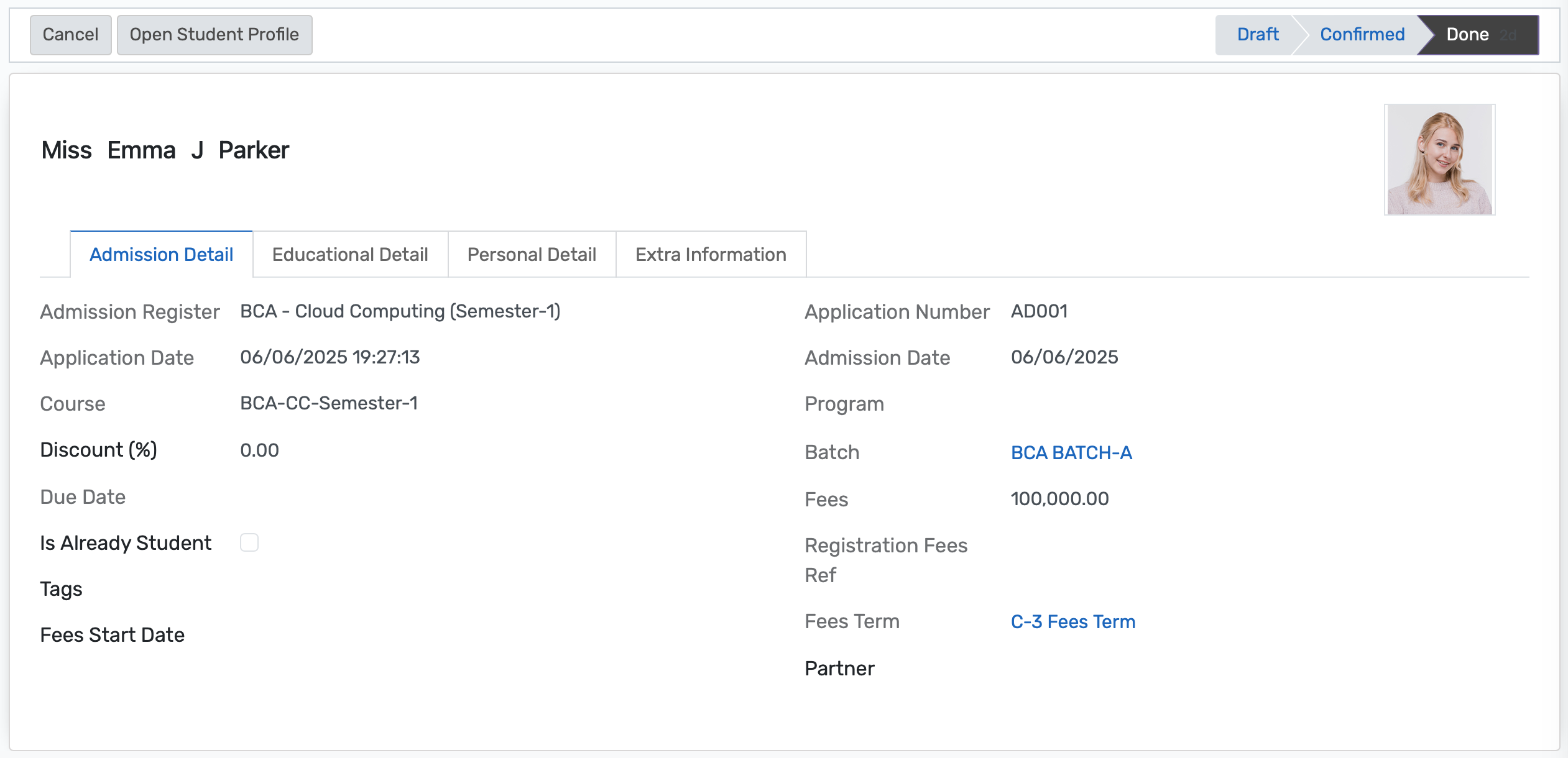  Integrated admissions dashboard showing centralized data, customizable workflows, and analytics for efficient administration