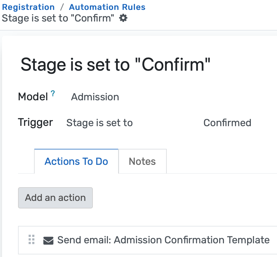 Automated admissions dashboard with real-time tracking and communication