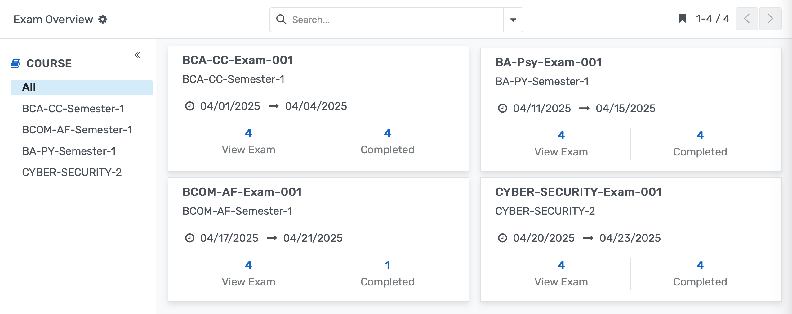 Exam Management System