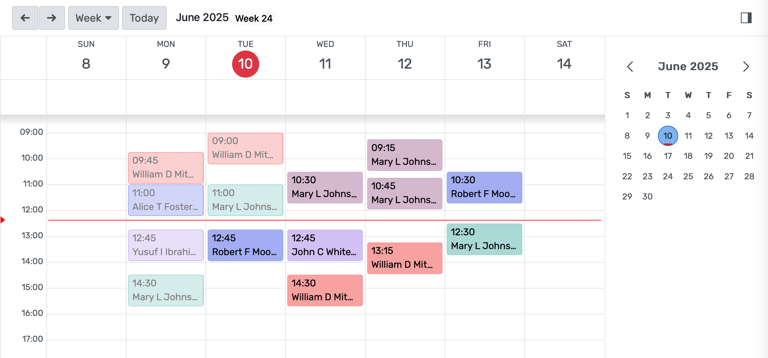 Faculty scheduling dashboard with visual timetables, workload optimization, real-time updates, and integration with student and classroom availability